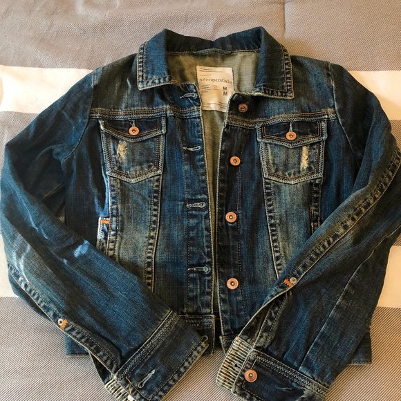 Aeropostale Jackets & Blazers - Distressed Denim Jacket | <Host Pick!>